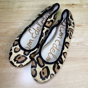 Sam Edelman leopard print flats size 6 great condition